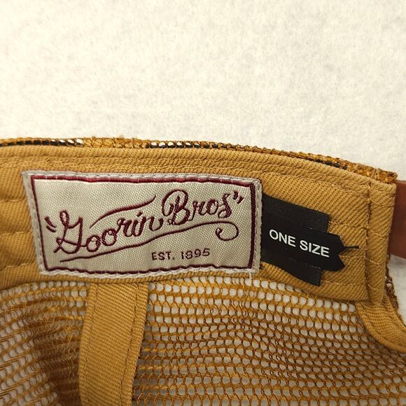 Goorin Bros King Lion Adjustable Casual Trucker Cap Mens Brown - Picture 5 of 6